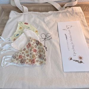 *NEW* Christy Dawn Canvas Tote and 3 Cotton Masks